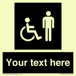 Custom information: black panel disabled and male